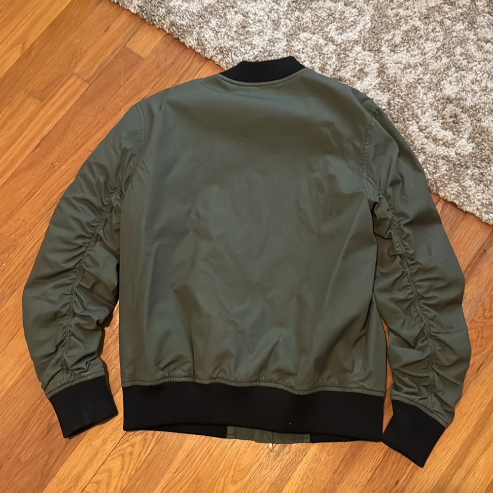 Men Divided Green Jacket Large Euc - image 6